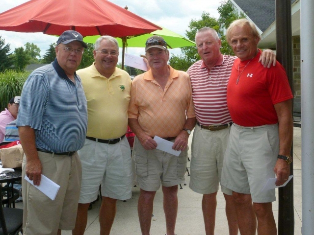 Hap Gray and the WINNING TEAM - Team #4 - Tom Roskelly, Bob Woody Wood, Tom Lattin and Gary Foote