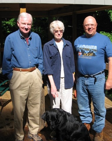 June 20, 2008: Hap found Curt Ley and Pat (Smith) Ley in New Hampshire at their weekend home. They also have homes for other days of the week and for significant vacations.