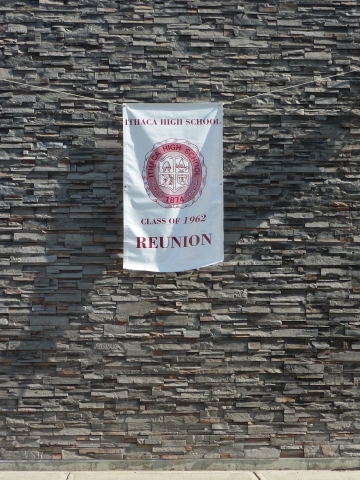 Our 1962 Class Reunion Banner at the Country Club of Ithaca